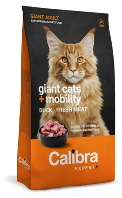 Image de CALIBRA Cat Expert+ Adult, alimentation spécifique pour chats géants adultes et pour favoriser la mobilité, 1,5 kg