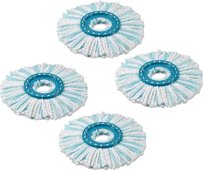 Produktbild von Sada 4 náhradních hlav CLEAN TWIST Disc Mop micro duo, vhodné pro spinové mopy Leifheit