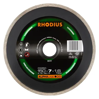 Produktbild von Rhodius 303197 Diamond cutting disc 150 mm 1 pc(s) Tiles, Ceramic