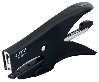 Produktbild von Leitz 56460095, 15 Blätter, Schwarz, 6/4, Metall, Kunststoff, 80 g/m², 4,95 cm
