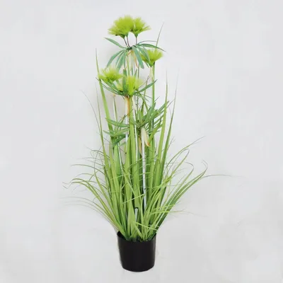 Produktbild von Dekopflanze Kunstgras im Topf 96cm grün Gräserbüschel Ziergras Gräser