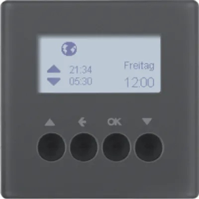 Produktbild von Hager 85741126, Anthrazit, Metall, -5 - 45 °C, 0 - 65%, 1 Stück(e)