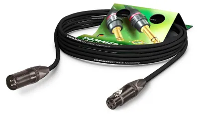 Produktbild von Mikrofonkabel Stage 22 Highflex, 2 x 0.22 mm² | XLR / XLR, NEUTRIK® | 7,50m | schwarz