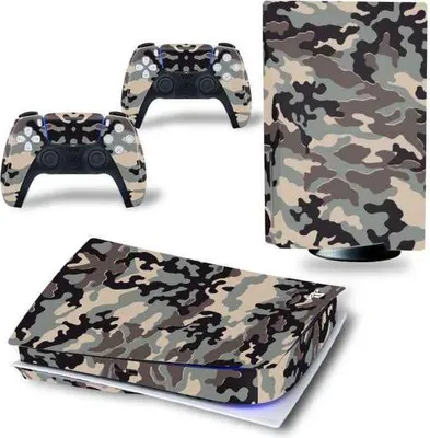 Produktbild von Konsolen- und Controller-Aufkleber für PS5, PlayStation 5 – Performance-Gaming-Skin – Schutzzubehör – Camo