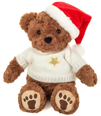 Obrázek produktu pro Teddy Hermann Vánoční medvídek se svetrem 30 cm plyšový medvídek