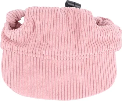 Obrázok produktu pre Letná slnečná čiapka pre psov a mačky – materiál: cord, nastaviteľná, ľahká a štýlová, veľkosť XS, ružová, vhodná na prechádzky, cestovanie a aktivity v prírode