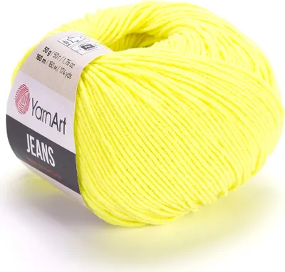 Obrázek produktu pro Yarn Art Jeans 58 Neon Yellow Pletací příze