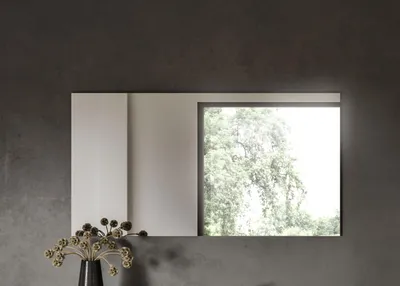 Immagine prodotto di xonox.home Specchio Naro L/H/D: 120x64x2 cm in riproduzione Rovere Evoke e --