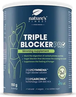 Zdjęcie produktu dla Triple Blocker PRO Suplement - Roślinna Mieszanka z ID-alG™, Gymnemą i Garcinią – 150 g
