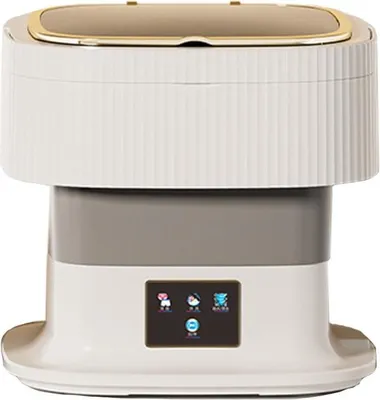 Immagine prodotto di INF Mini Lavatrice Pieghevole 60W - 10.5L Portatile Compatta con Touch Screen Grigio