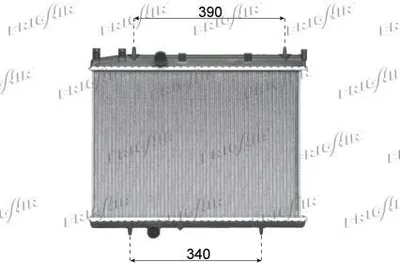 Produktbild von FRIGAIR 0108.3080 Kühler Wasserkühler Motorkühler passend für PEUGEOT 206 Schrägheck (2A/C) 206 CC (2D) 206 SW (2E/K)