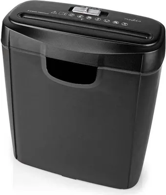 Produktbild von Aktenvernichter | 6x A4-Seiten | 10 l | Sicherheitsstandard: DIN 2 | 190 W | Schwarz
