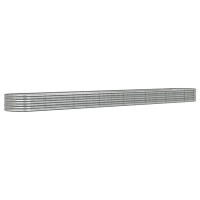 Produktbild von vidaXL Hochbeet Verzinkter Stahl 620x80x36 cm Silbern