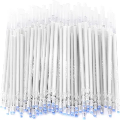 Image de LiebeWH 100 pcs. Stylo de marquage pour tissu, thermocollant, blanc, disparaissant à haute température pour la couture, le bricolage, la couture