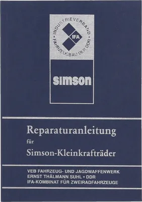 Zdjęcie produktu dla Ksiazka - Instrukcje naprawy Simson S50, Schwalbe KR51/1, Star, Sparrowhawk, Habicht, SR4