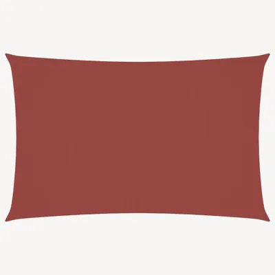 Image de Voile de parasol tissu oxford rectangulaire 2,5x5 m terre cuite