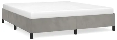 Obrázok produktu pre vidaXL Rám postele bez matraca svetlosivý 160x200 cm zamat