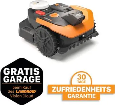 Image de Robot tondeuse Worx Vision Cloud 2WD avec RTK M500 pour 500 m², modèle WR305E