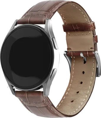 Produktbild von Strap-it Polar Pacer Lederarmband mit Krokoprägung (Braun)