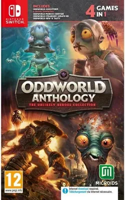 Produktbild von Oddworld Anthology: The Unlikely Heroes Collection Nintendo Switch, 4 Spiele, New 'n' Tasty, Munch's Oddysee, Stranger's Wrath, Abe's Exoddus