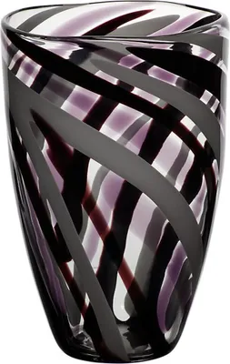 Produktbild von Glasvase Flame Murano 28cm violett