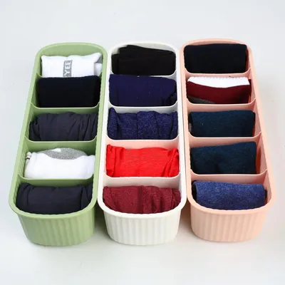 Lade-Organizer für Kleiderschubladen - Für Socken, Unterwäsche und BHs - 3 Stück