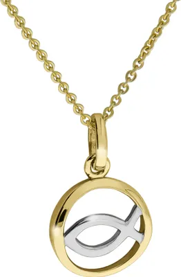 Produktbild von Celesta Silber Halskette 375/- Gold 42/45cm mehrfarbig ohne Stein weiß 371340821-2