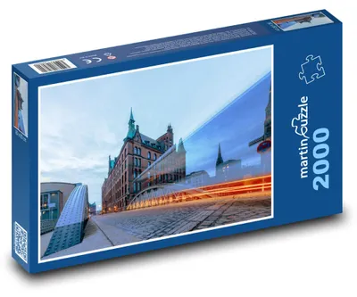 Obrázok produktu pre Puzzle 2000 Hamburg - Speicherstadt, most - martinpuzzle