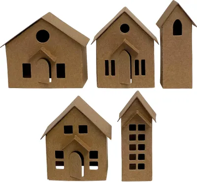 Produktbild von Sizzix Thinlits Stanzschablone Paper Village 0.3 bis 7.6 cm für Bastelprojekte
