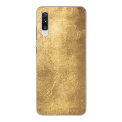 Produktbild von MuchoWow® Handyhülle Schutzhülle Hülle für Samsung Galaxy A70 Licht fällt auf eine goldene Wand Silikon Softcase Handy Hülle - Schutzhaube