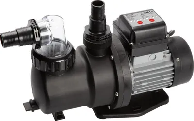 Produktbild von Steinbach Filterpumpe SPS 75-1T, mit Zeitschaltuhr, selbstsaugend 230 V/450 Watt, Q= 142 l/min, max. Pumphöhe 9 m