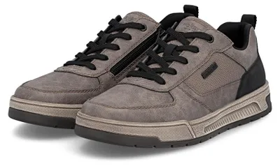 Productafbeelding van Rieker TEX heren veterschoen, kleur: kiezelgrijs-zwart, kleur: beige/modderbruin, EU maat: 41