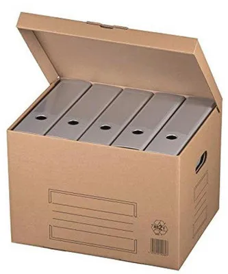 Produktbild von Famanu Archivboxen mit Klappdeckel - 10 Stück für Mappen und Aufbewahrung