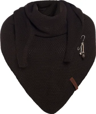 Produktbild von Knit Factory Coco Dreiecksschal - Dunkelbraun - 190x85 cm