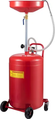 Obrázek produktu pro Nádrž na odpadní olej 20 galonů Přenosný odkalovač oleje Pneumatický odkalovač Výměna oleje, nádoba na odkalování oleje, přenos kapalného paliva Odvodňovací nastavitelná výška trychtýře, s kolečkem pro snadné odstraňování oleje