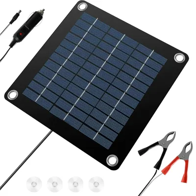 Produktbild von Solarpanel 12V 30W Tragbar Solarmodul Monokristallin Ladegerät Autobatterie