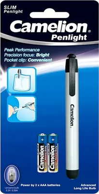 Produktbild von Camelion - DL2AAAS ALUMINIUM Stiftleuchte inkl. 2 x R03 / BLUE / Blister
