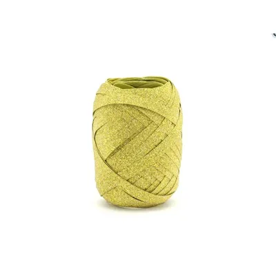 Obrázok produktu pre Dekoračná plastová stuha 5mm/10m , zlatá Party Deco