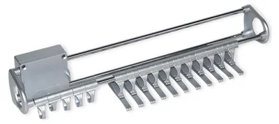 Produktbild von Emuca Krawattenhalter seitlich ausziehbar Self, Grau metallic, Stahl und Kunststoff