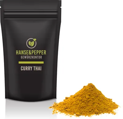 Produktbild von 500g Curry Thai Gewürzmischung Gewürzzubereitung Currypulver Thai Curry Thailändisch Gewürzmischung natürlich vom Hanse&Pepper Gewürzkontor
