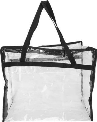 Immagine prodotto di Borsa trasparente per riporre i vestiti, copertura in PVC, organizer per armadio con cerniera e maniglia, trasloco a casa, S
