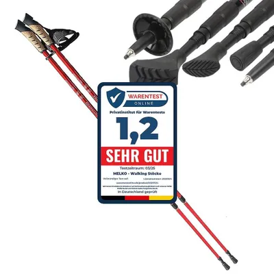 Immagine prodotto di Set di 2 bastoncini da Nordic Walking in duraluminio, regolabili