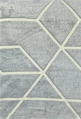 Obrázek produktu pro Mikroplyšová deka svítící ve tmě 150x200cm - geometrie šedá