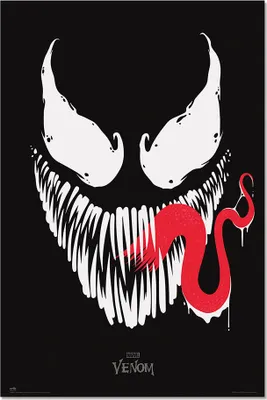 Obrázek produktu pro Erik Editores Marvel Venom Face Poster Black Black One Size