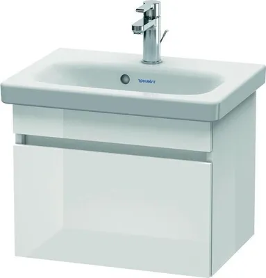 Produktbild von Waschtischunterbau DURASTYLE COMPACT 398x500x368mm weiß hochglanz/basalt matt weiß hochglanz/basalt matt