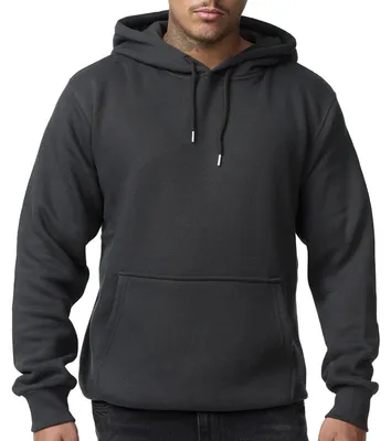 Produktbild von Smith & Solo Herren Kapuzenpullover – Sweatshirt Pullover Rundhals – Langarm – Slim – Fit – Training – Hoodie – Pulli – Hochwertige Baumwollmischung Männer, Anthrazitkapuze, XL