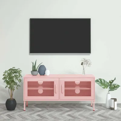 Produktbild von The Living Store TV-Schrank Rosa 105x35x50 cm Stahl