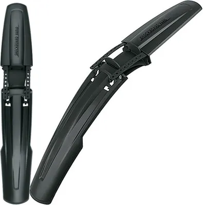 Produktbild von SKS Vorderrad-Schutzblech SHOCKBOARD VARIO 26-29 Kunststoff, B=80mm, für Federgabeln, schwarz