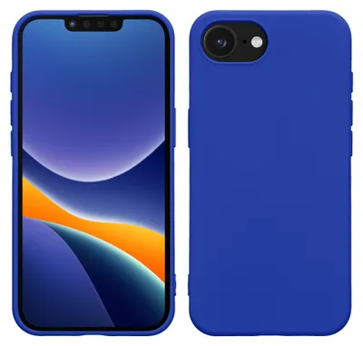 Produktbild von kwmobile Hülle kompatibel mit Apple iPhone 17e / iPhone 16e Hülle - gummierte TPU Silikon Handyhülle - Schutzhülle für kabelloses Laden - Case in
