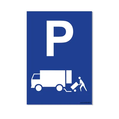 Obrázek produktu pro Cedule CombiCraft Parkoviště Nakládka a vykládka - 21x30cm
